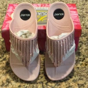 Bolaro rhinestone flip flop
